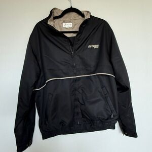 Cutter & Buck Black Windbreaker with Beige Trim